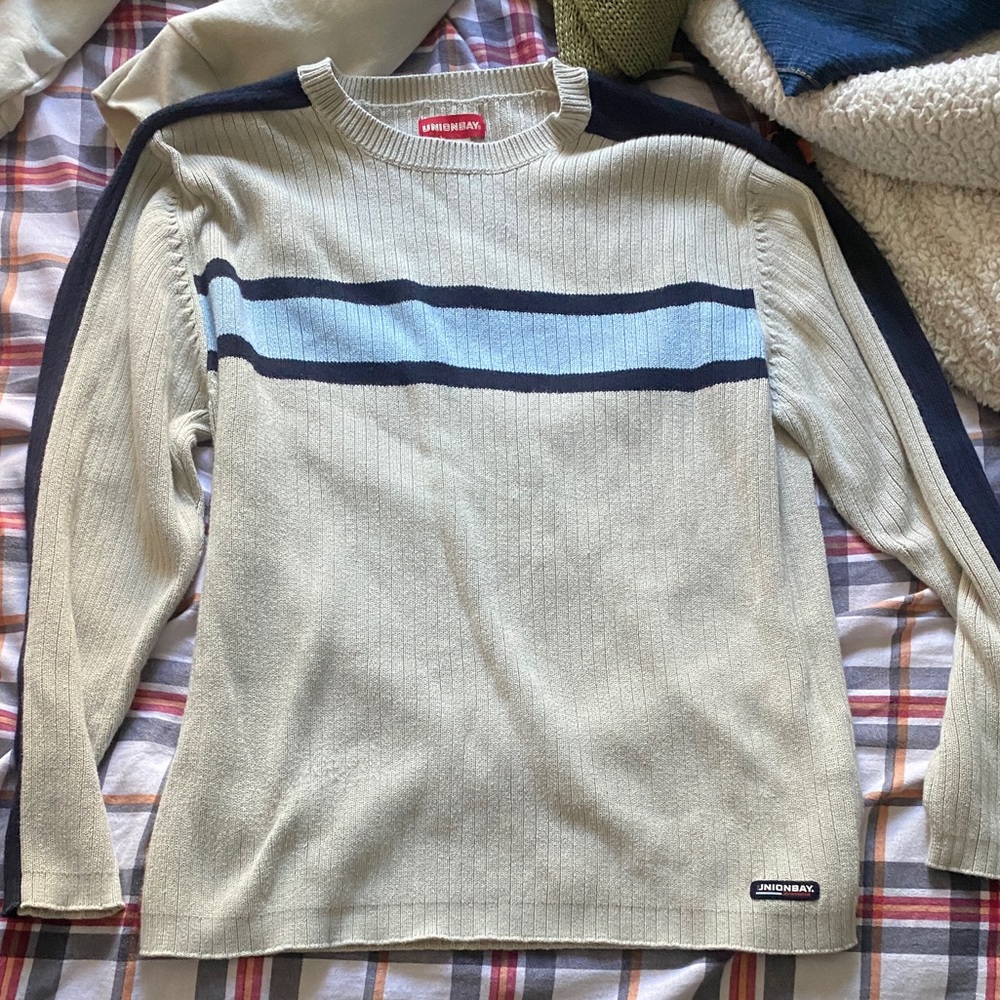 Mens crew neck long sleeve